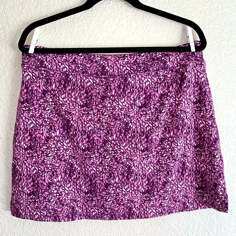Tranquility Active Skort Purple Print Women’s L - Picture 4 of 11